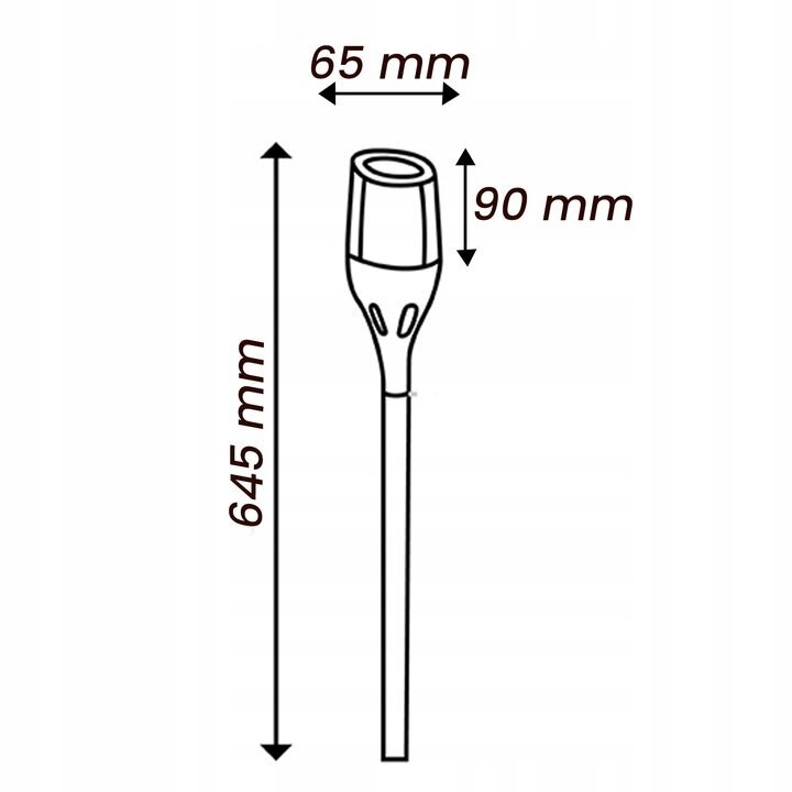 Päikesepatarei süvistatav lamp NNLED, 60 cm, 4 tk, must цена и информация | Aia- ja õuevalgustid | kaup24.ee