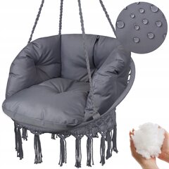 Domerax серое подвесное садовое кресло-аист, 150 кг цена и информация | Качели | kaup24.ee