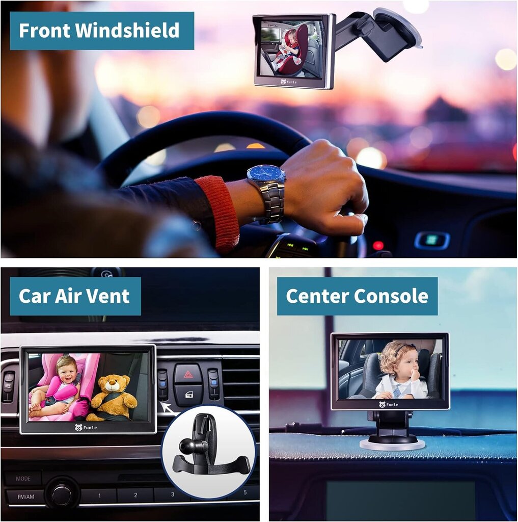 Autokaamera tagaistmele цена и информация | Pardakaamerad ja videosalvestid | kaup24.ee