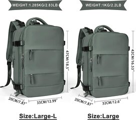 Большой дорожный рюкзак для женщин и мужчин цена и информация | Туристические, походные рюкзаки | kaup24.ee