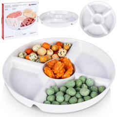 керамическая тарелка для закусок, белая 23 см цена и информация | Посуда, тарелки, обеденные сервизы | kaup24.ee