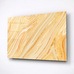 Картина из закаленного стекла - Золотой мрамор цена и информация | Настенные деревянные декорации | kaup24.ee