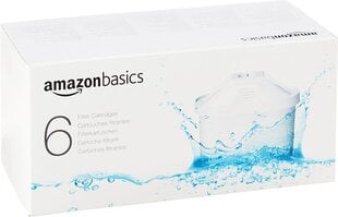 Amazon Basicsi - karahvinite filtrikassetid, 6 pakk цена и информация | Фильтры для воды | kaup24.ee