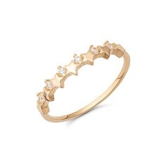 Золотое кольцо с цирконом 0012832800106 цена и информация | Кольцо | kaup24.ee