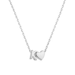 Серебряная цепочка с подвеской в виде буквы K 0013048500265 цена и информация | Украшения на шею | kaup24.ee
