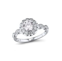 Серебряное кольцо с цирконами 0013001300254 цена и информация | Кольцо | kaup24.ee
