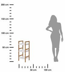 полка для 3 этажей, белая цена и информация | Полки | kaup24.ee