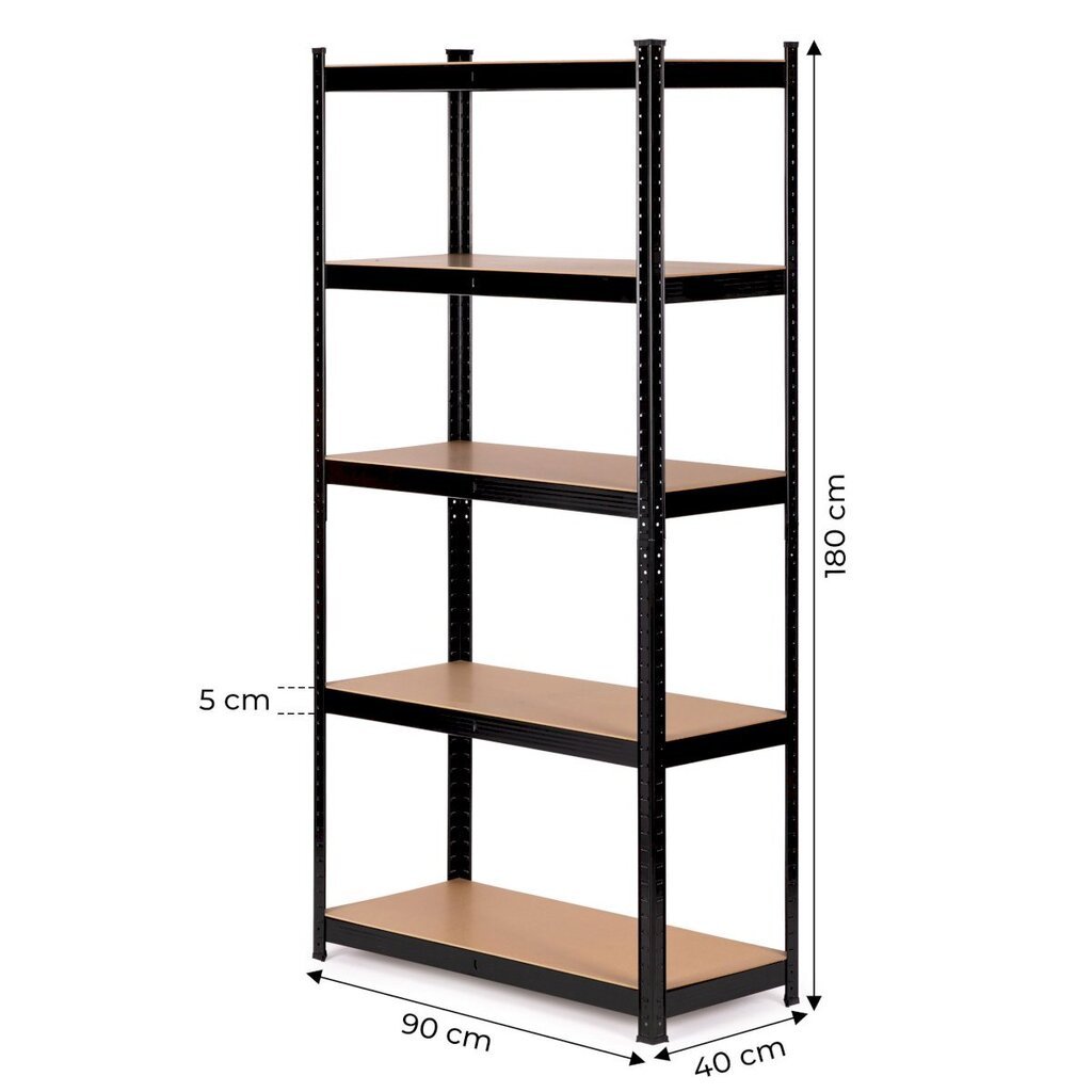 Metallist riiul 180 cm hind ja info | Riiulid tööriistadele | kaup24.ee