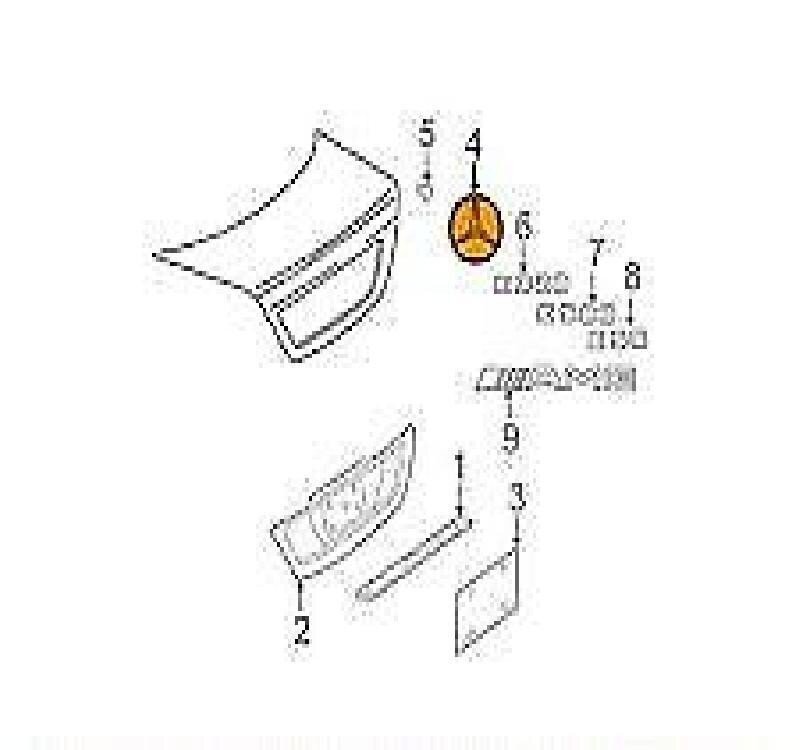 Tagumise pagasiruumi embleem Mercedes-Benz W211 A2117580058 цена и информация | Lisaseadmed | kaup24.ee