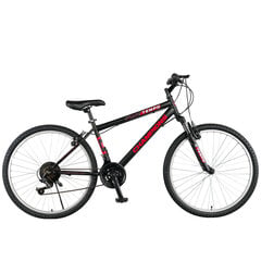 Горный велосипед Champions 26 Tempo (TMP.2601) черный/красный (16) цена и информация | Велосипеды | kaup24.ee