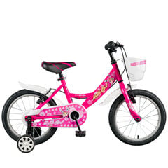 Детский велосипед GoKidy 16 Hello Girl (HEL.1601) розовый цена и информация | Велосипеды | kaup24.ee