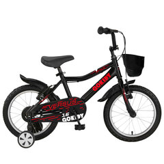 Laste jalgratas GoKidy 16 Versus (VER.1601) must/punane цена и информация | Велосипеды | kaup24.ee