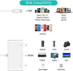 Адаптер для телефона/планшета с кабелем Lightning to HD TV цена и информация | Адаптеры и USB-hub | kaup24.ee
