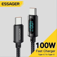 Кабель Essager USB C — USB Type C, поддержка быстрой зарядки 100 Вт цена и информация | Кабели для телефонов | kaup24.ee