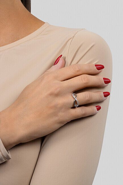 Brilio Silver hõbedane lõpmatuse sõrmus RI052W hind ja info | Sõrmused | kaup24.ee