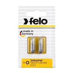 Kruvikeeraja otsikud Felo Torx 27, 25 mm, 2 tk hind ja info | Käsitööriistad | kaup24.ee