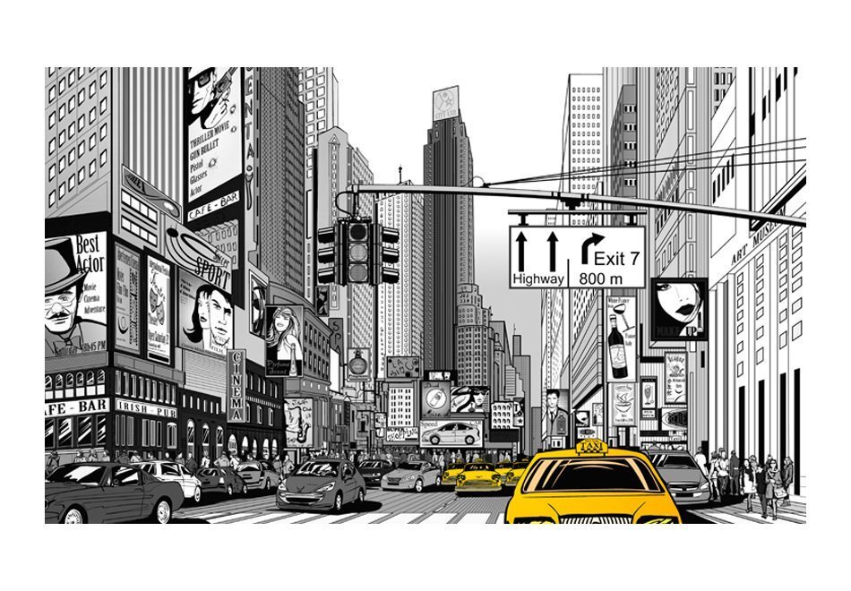 Fototapeet - Yellow cabs in NYC hind ja info | Fototapeedid | kaup24.ee