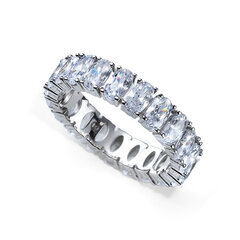 Oliver Weber hõbedane sõrmus ehtsate ovaalide 63258 kristallidega hind ja info | Sõrmused | kaup24.ee