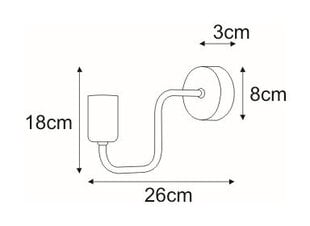 Seinalamp V-3893 цена и информация | Настенные светильники | kaup24.ee