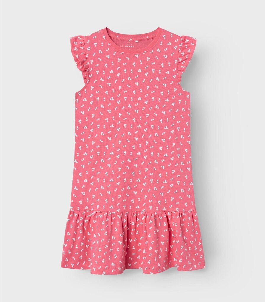 Name It laste kleit, roosa/valge цена и информация | Tüdrukute kleidid | kaup24.ee