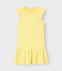 Name It laste kleit, kollane/valge hind ja info | Tüdrukute kleidid | kaup24.ee