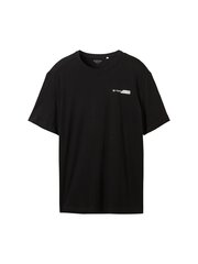 Мужская футболка Tom Tailor, черный цена и информация | Meeste T-särgid | kaup24.ee