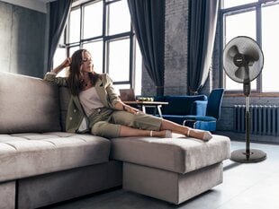 Põrandaventilaator puldiga Eldom 45 W hind ja info | Ventilaatorid | kaup24.ee