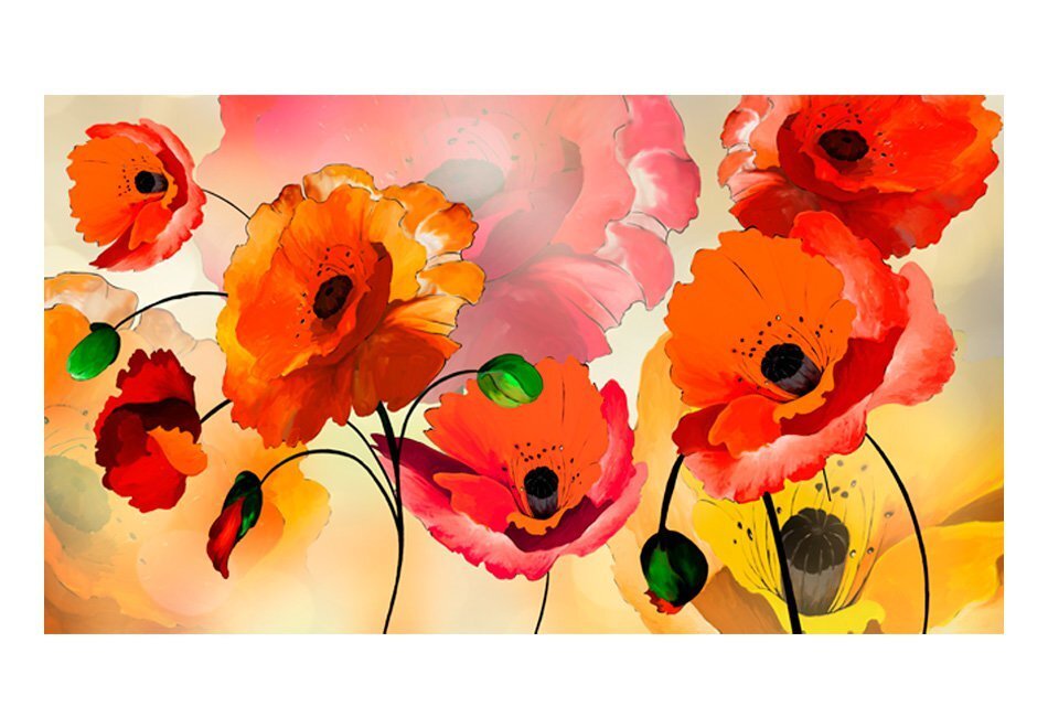 XXL fototapeet - Velvet poppies hind ja info | Fototapeedid | kaup24.ee