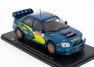 Subaru Impreza S9 WRC Wales Rally GB 2003 World Champion Solberg-Mills WRC508 Hachette 1:24 hind ja info | Mudelautode kollektsioneerimine | kaup24.ee