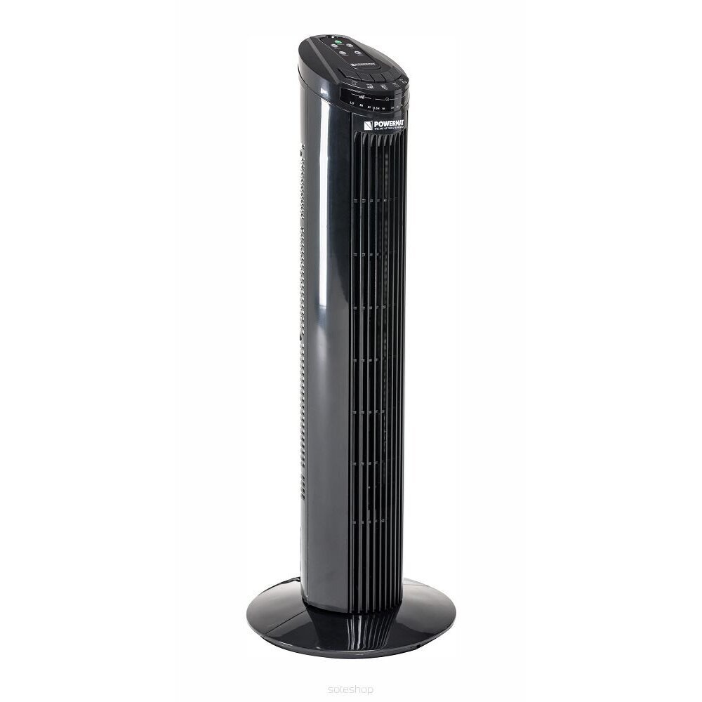 Põrandaventilaator Black Tower 74cm puldiga, 75 W цена и информация | Ventilaatorid | kaup24.ee