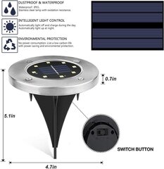 Солнечные наземные LED-фонари ZGWJ, 16 шт. цена и информация | Уличное освещение | kaup24.ee