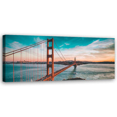 Seinapilt lõuendil, Golden Gate sild цена и информация | Картины, живопись | kaup24.ee