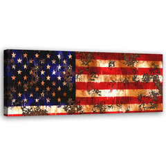 Seinapilt lõuendil, USA lipp hind ja info | Seinapildid | kaup24.ee