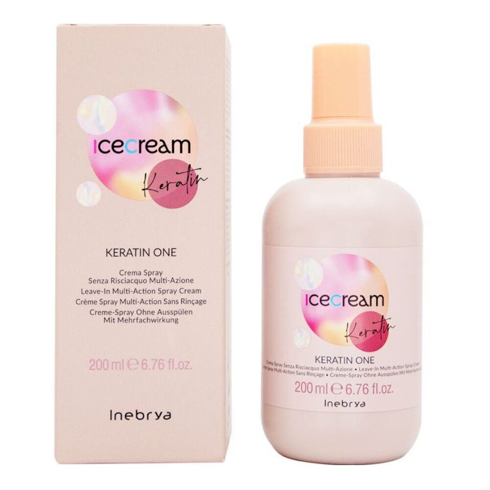 Ice Cream Keratin mitmeotstarbeline pihustatav kreem ilma loputamiseta 200ml цена и информация | Maskid, õlid, seerumid | kaup24.ee