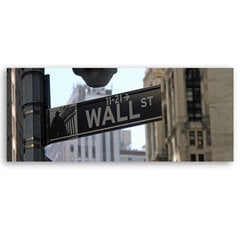 Seinapilt Wall Street Street цена и информация | Картины, живопись | kaup24.ee