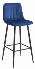 Барный стул, темно-синий цена и информация | Стулья для кухни и столовой | kaup24.ee