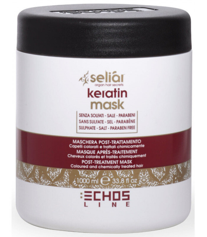 Echosline Seliar Keratin Mask, 1000ml hind ja info | Maskid, õlid, seerumid | kaup24.ee