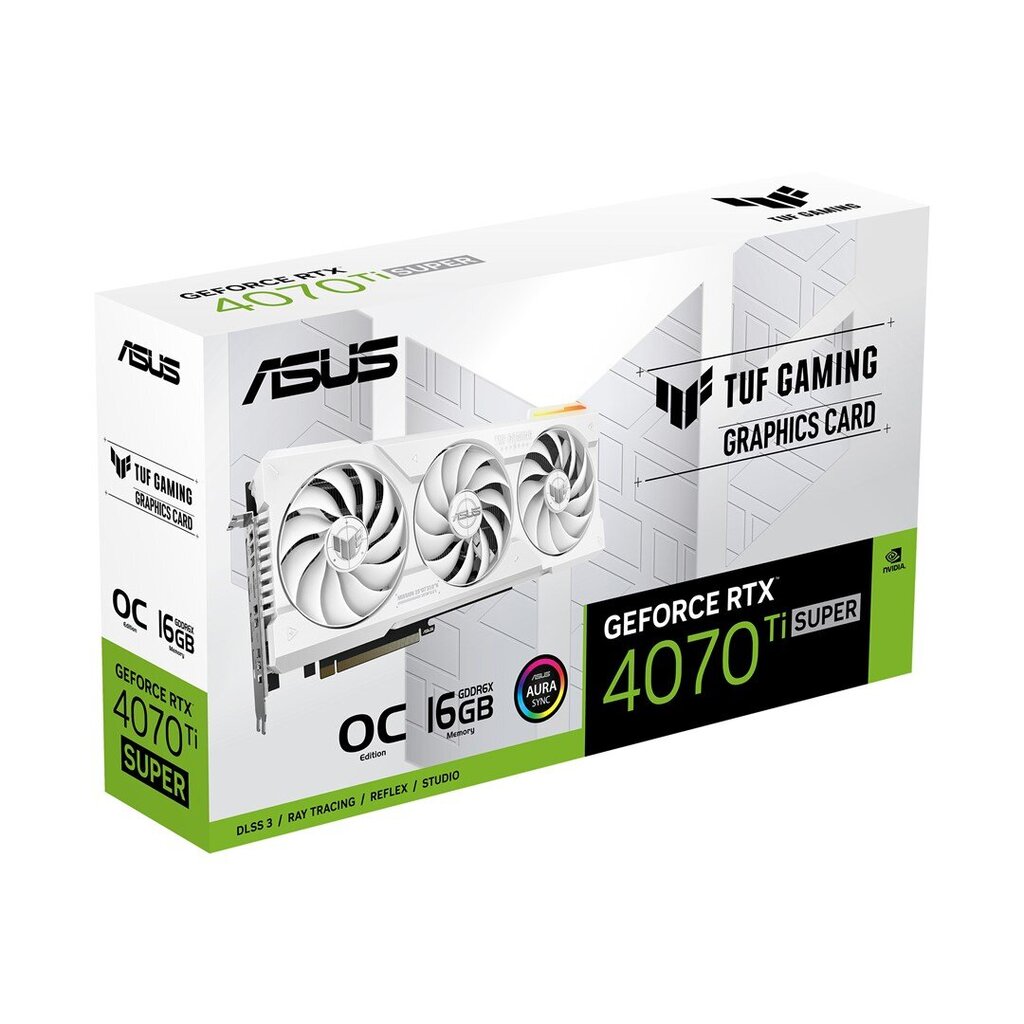 Asus TUF Gaming GeForce RTX 4070 Ti Super White OC Edition (90YV0KF2-M0NA00) цена и информация | Videokaardid (GPU) | kaup24.ee