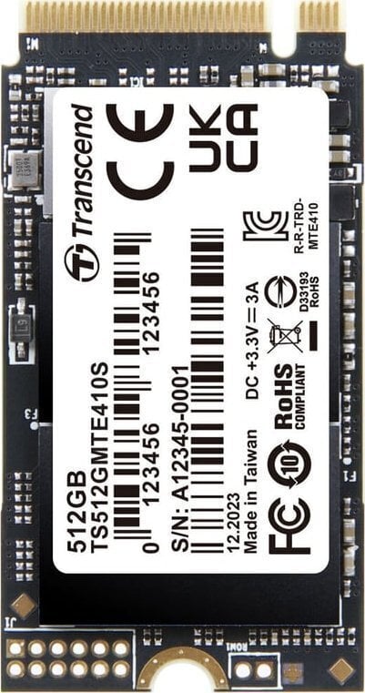 Transcend 410S (TS512GMTE410S) hind ja info | Sisemised kõvakettad (HDD, SSD, Hybrid) | kaup24.ee
