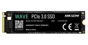 Hiksemi Wave (HS-SSD-WAVE(P)(STD)/512G/PCIE3/WW) цена и информация | Внутренние жёсткие диски (HDD, SSD, Hybrid) | kaup24.ee