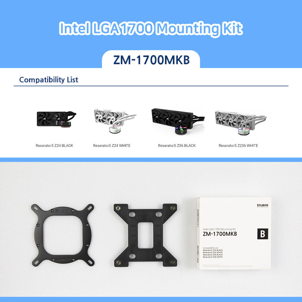 Zalman ZM-1700MKB Inteli paigalduskomplekt цена и информация | Sülearvuti tarvikud | kaup24.ee