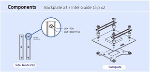 Монтажный комплект Intel Zalman ZM-1700MKA цена и информация | Детекторы банкнот | kaup24.ee