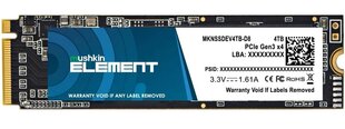 Mushkin Element (MKNSSDEV4TB-D8) цена и информация | Внутренние жёсткие диски (HDD, SSD, Hybrid) | kaup24.ee