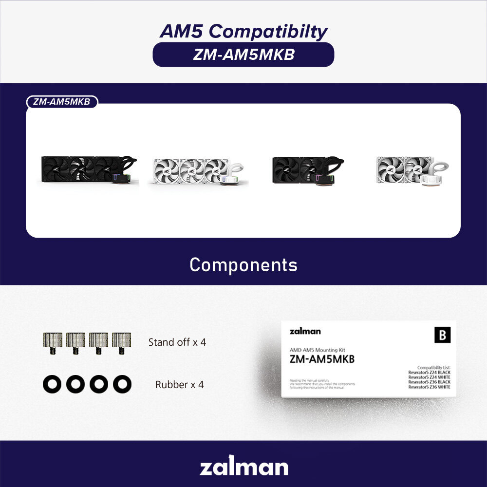 Zalman ZM-AM5MKB AMD paigalduskomplekt hind ja info | Rahakontrollimise masinad | kaup24.ee