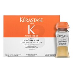 Kérastase Fusio-Dose Concentré Nutritive juuksehooldus jämedatele ja korratutele juustele 10 x 12 ml цена и информация | Маски, масла, сыворотки | kaup24.ee