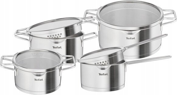 Tefal pottide komplekt Nordica hõbe, 8 tk hind ja info | Potid ja kiirkeedupotid | kaup24.ee