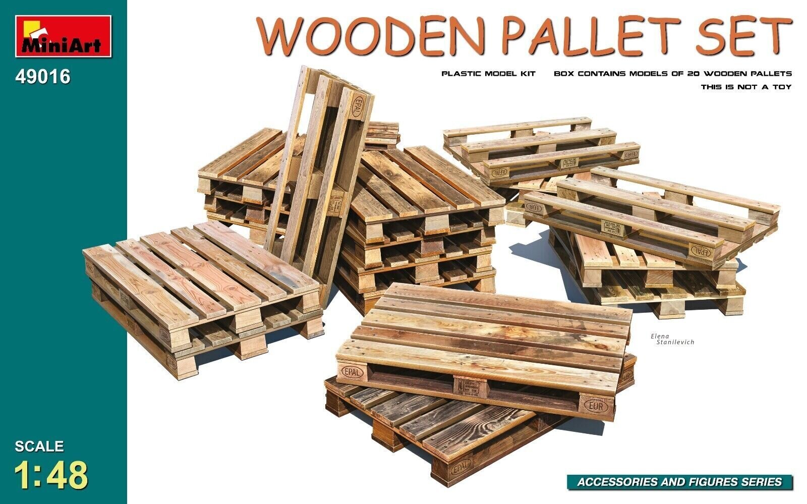 Liimitav mudel MiniArt 49016 Wooden Pallet Set 1/48 hind ja info | Liimitavad mudelid | kaup24.ee