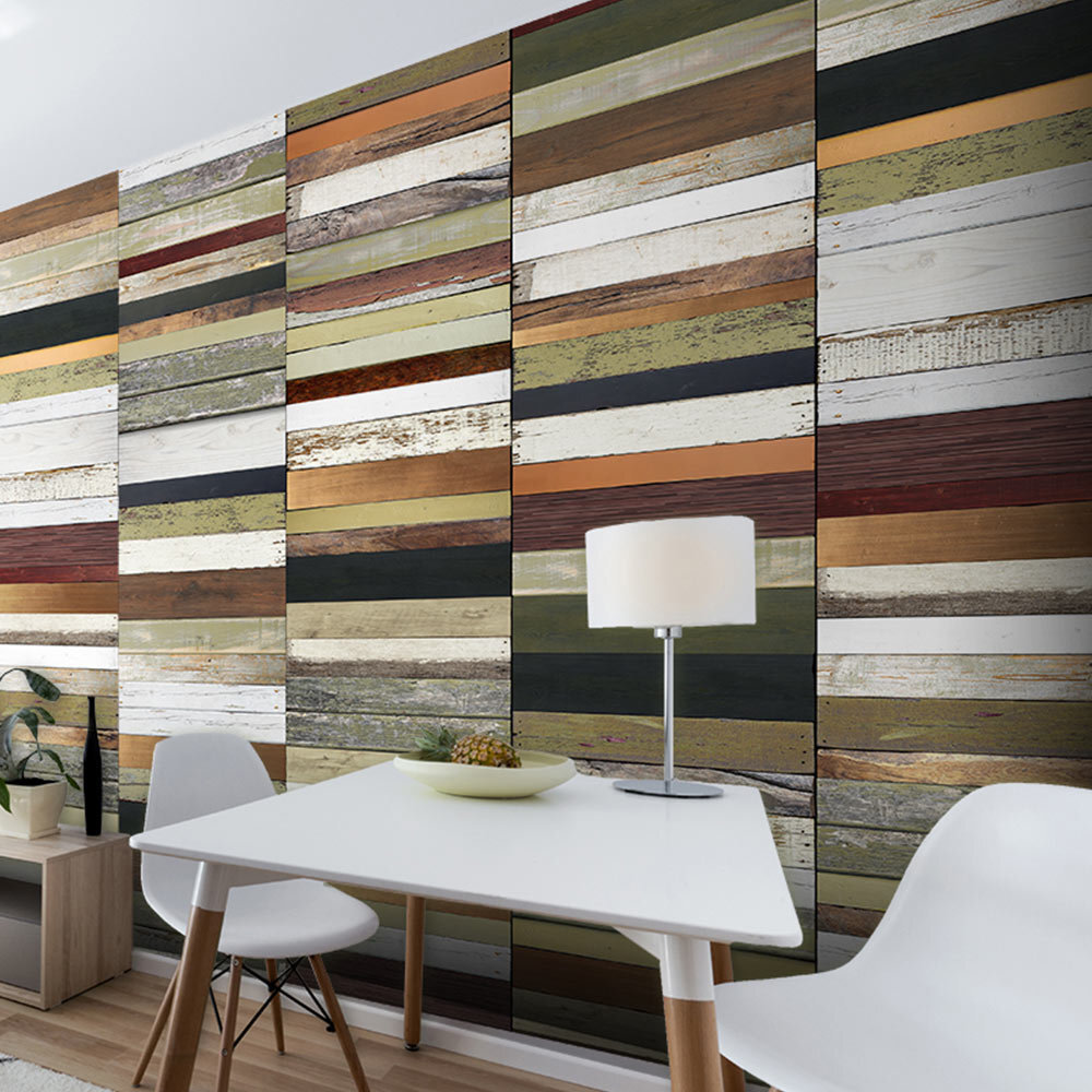 Fototapeet - Rainbow-colored wood tones цена и информация | Fototapeedid | kaup24.ee