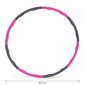 Võimlemisrõngas Hula rõngas, 90 cm, roosa hind ja info | Hularõngad | kaup24.ee