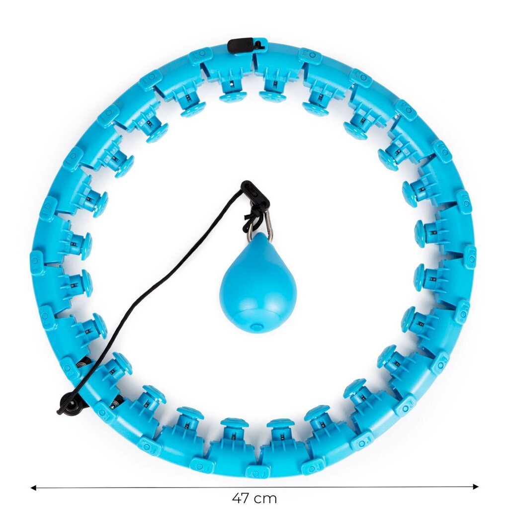 Võimlemisrõngas Hula rõngas, 47cm, sinine цена и информация | Hularõngad | kaup24.ee